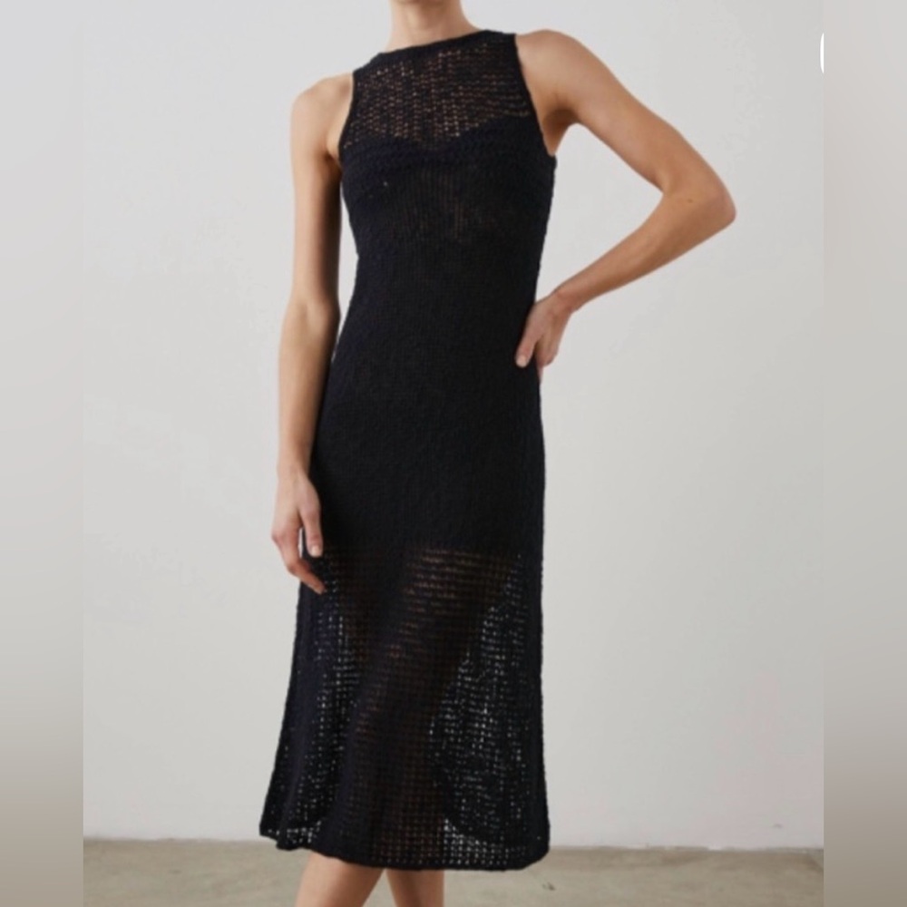 Rails Acacia Black Crochet dress